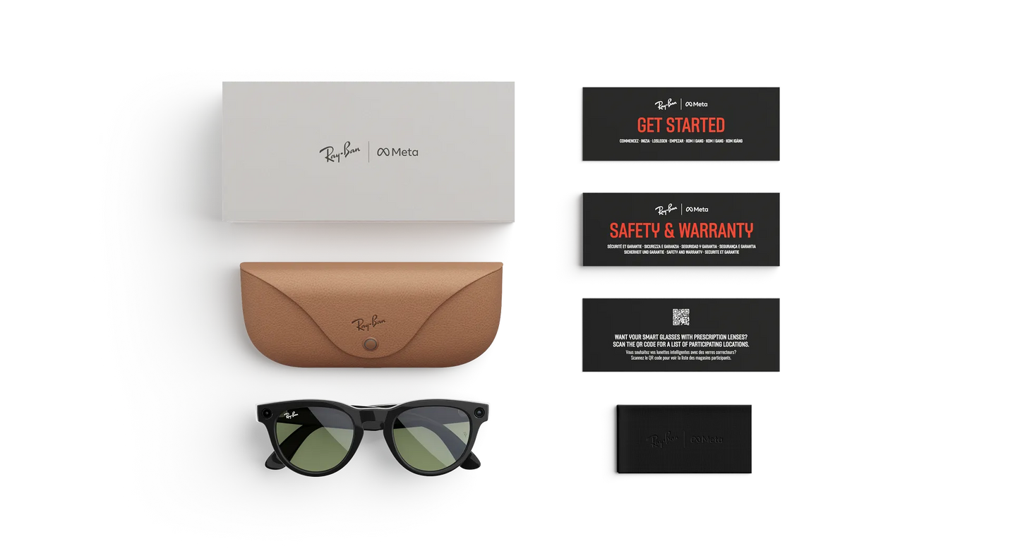 Ray-Ban Meta Headliner (Gen 2) – Shiny Black (G-15 Green Lenses)