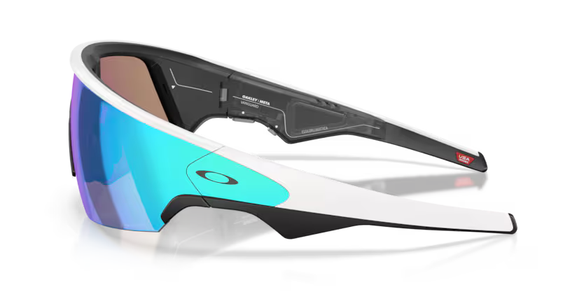 Oakley Meta Vanguard Performance Smart Glasses – Gloss White / Prizm Sapphire