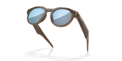 Oakley Meta HSTN Smart Glasses – Brown Smoke / Prizm Deep Water Polarised