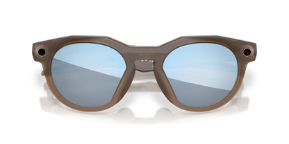 Oakley Meta HSTN Smart Glasses – Brown Smoke / Prizm Deep Water Polarised