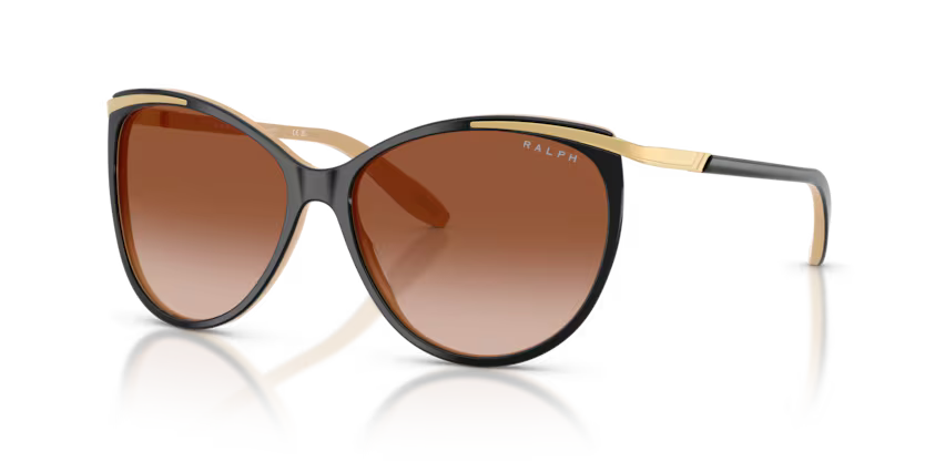 Ralph RA5150  Shiny Black On Nude & Gold