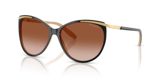 Ralph RA5150  Shiny Black On Nude & Gold