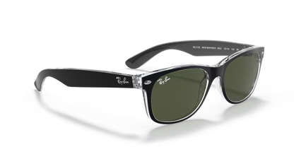 Ray-Ban New wayfarer RB2132 Black On Transparent