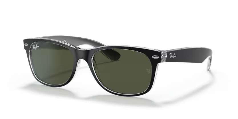 Ray-Ban New wayfarer RB2132 Black On Transparent
