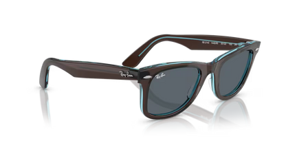 Ray-Ban  Wayfarer RB2140 - Brown On Transparent Blue
