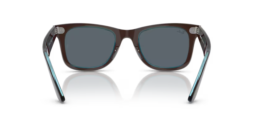 Ray-Ban  Wayfarer RB2140 - Brown On Transparent Blue