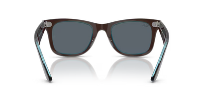 Ray-Ban  Wayfarer RB2140 - Brown On Transparent Blue