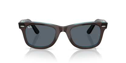Ray-Ban  Wayfarer RB2140 - Brown On Transparent Blue