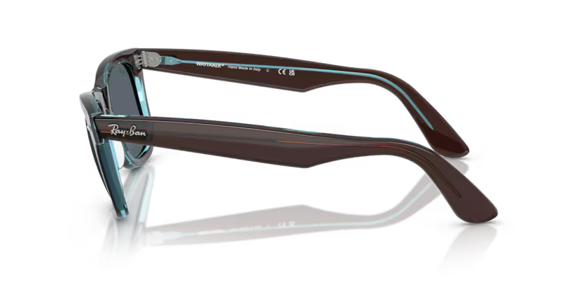 Ray-Ban  Wayfarer RB2140 - Brown On Transparent Blue