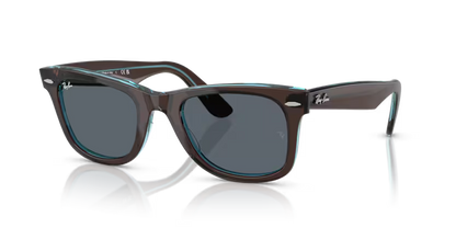 Ray-Ban  Wayfarer RB2140 - Brown On Transparent Blue