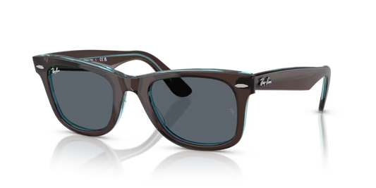 Ray-Ban  Wayfarer RB2140 - Brown On Transparent Blue