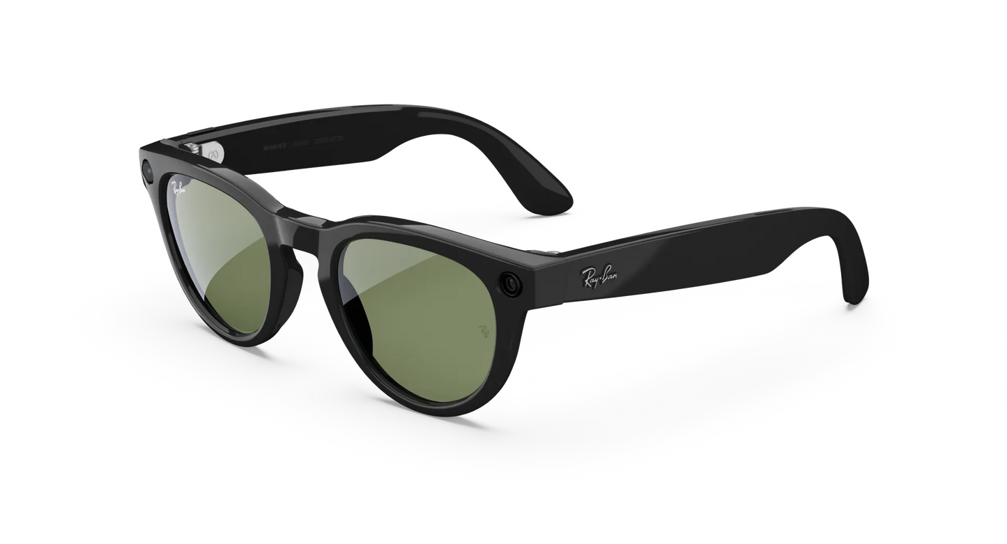 Ray-Ban Meta Headliner (Gen 2) – Shiny Black (G-15 Green Lenses)