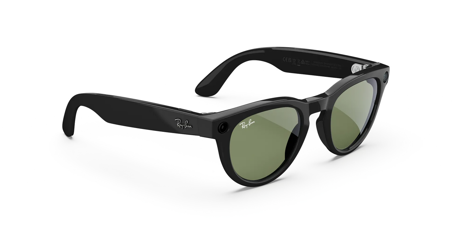 Ray-Ban Meta Headliner (Gen 2) – Shiny Black (G-15 Green Lenses)