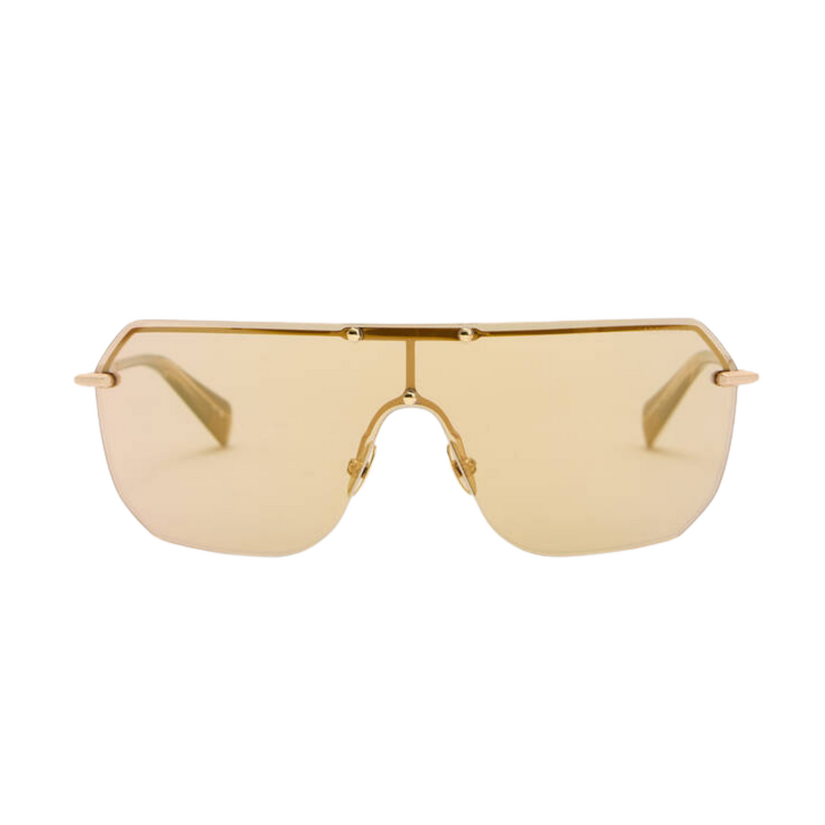 Ace Rimless Visor Sunglasses | Gold