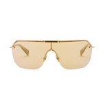 Ace Rimless Visor Sunglasses | Gold