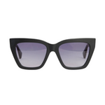 Minerva Square Cat Eye Sunglasses Matte Black