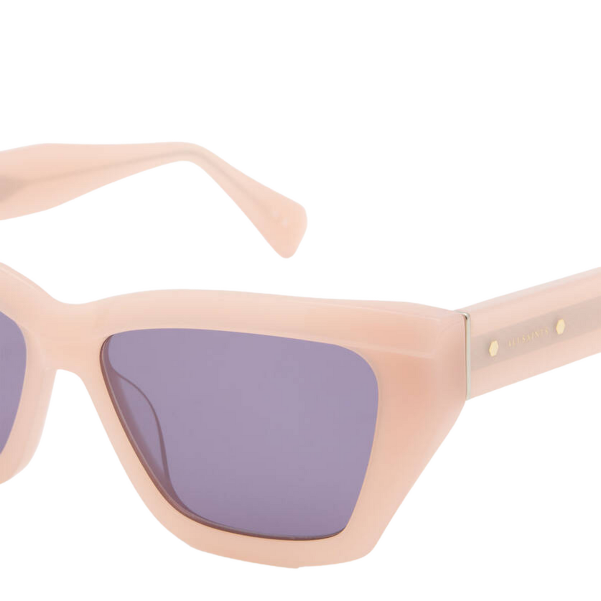 Kitty Rectangular Cat Eye Sunglasses Plaster Pink