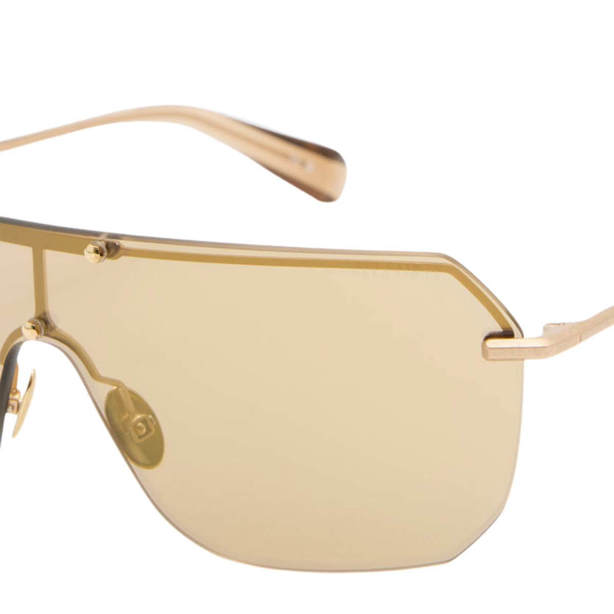 Ace Rimless Visor Sunglasses | Gold