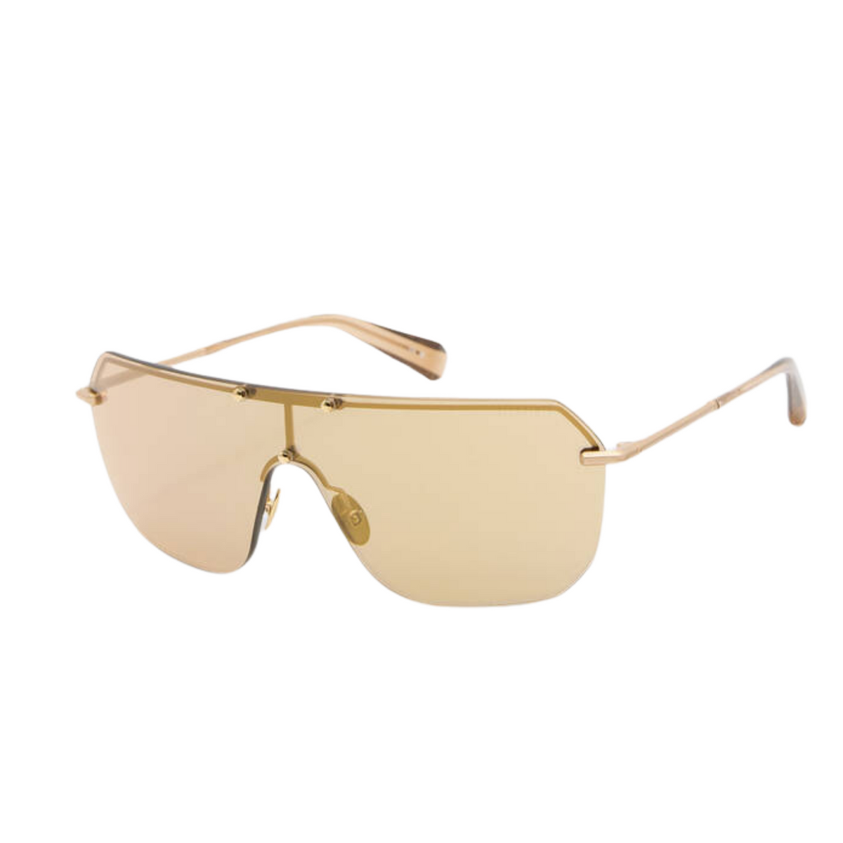 Ace Rimless Visor Sunglasses | Gold