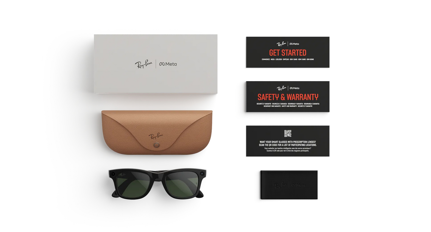 Ray-Ban Meta Wayfarer (Gen 2) – Shiny Black (Transitions Lenses)