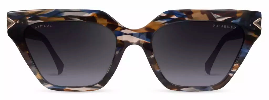 Aspinal of London ISLA COL.02: BROWN/BLUE PATTERN