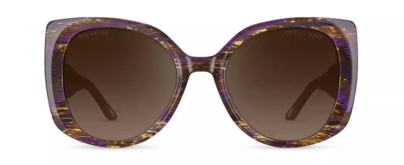 Cocoa Mint CMS2132 C1: PURPLE AND MUSTARD STRIATION