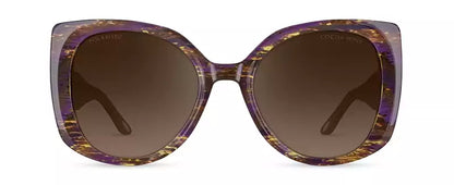 Cocoa Mint CMS2132 C1: PURPLE AND MUSTARD STRIATION