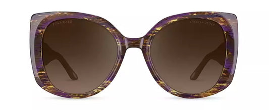 Cocoa Mint CMS2132 C1: PURPLE AND MUSTARD STRIATION