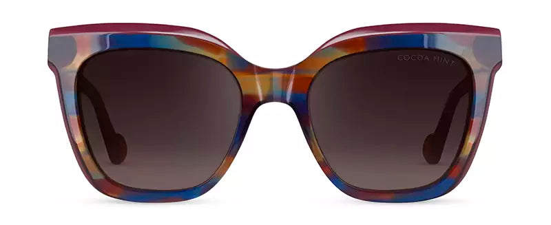 Cocoa Mint CMS2149 C1: BURGUNDY/BLUE STRIATION