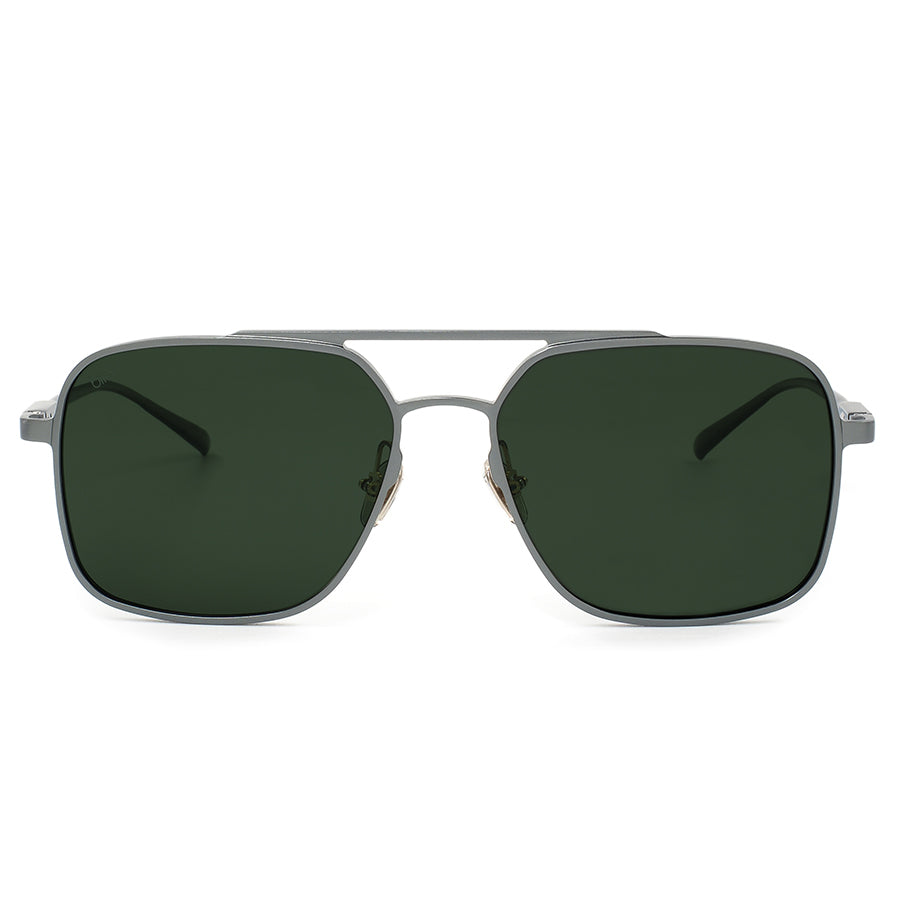 Large square metal sunglasses 