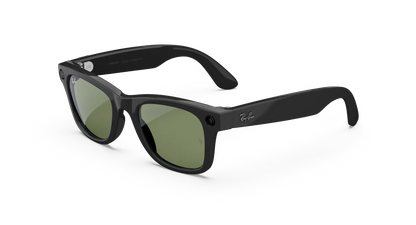Ray-Ban Meta Wayfarer (Gen 2) – Shiny Black (G-15 Green Lenses)