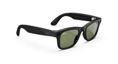 Ray-Ban Meta Wayfarer (Gen 2) – Shiny Black (G-15 Green Lenses)