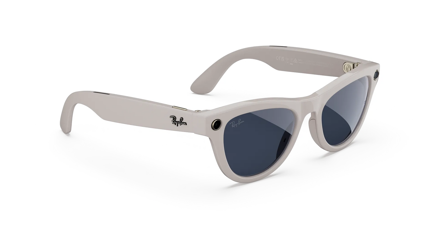 Ray-Ban Meta Smart Glasses – Skyler (Gen 2) Shiny Chalky Grey
